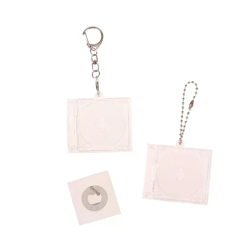 1 pièces album vierge mini étui pour cd porte-clés pour bricolage sac à dos suspendu décor porte-clés pendentif