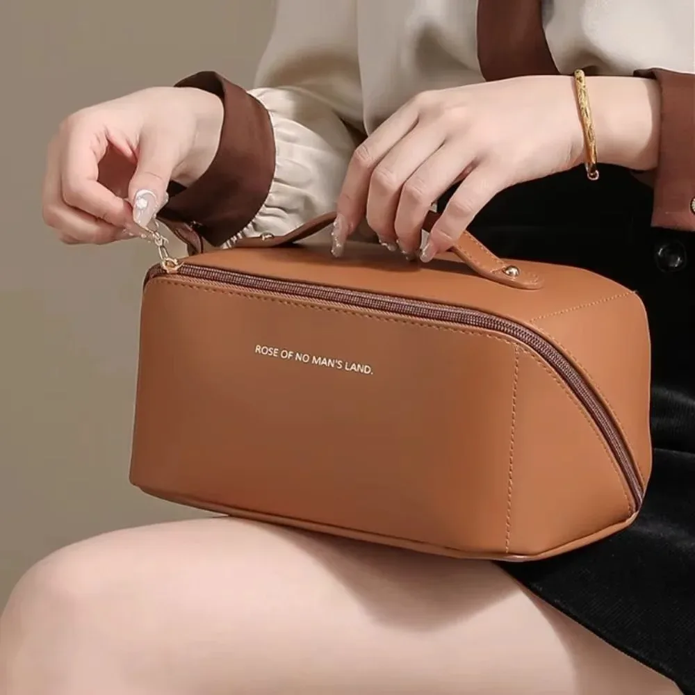 Sacs de maquillage en forme d'oreiller, trousse de toilette pour femmes, étui de maquillage, pochette de rangement, boîte de luxe pour femme, sac de voyage, trousse de maquillage, organisateur de maquillage