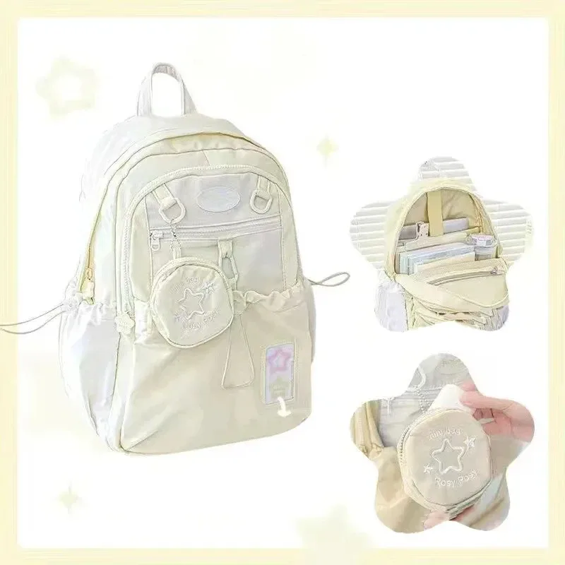 sac à dos coréen pour fille, sac d'école mignon, grand sac de voyage féminin, sac initié au lycée, mode étudiante, ficelle de proximité douce, nouveau