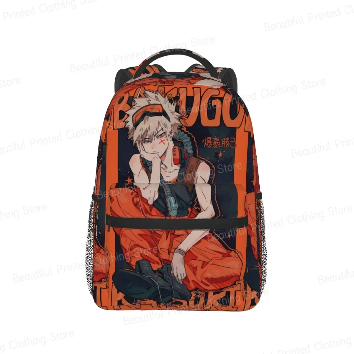 bakugo katsuki-sac à dos portable polyvalent pour cyclisme, loisirs, ordinateur, école, adolescent