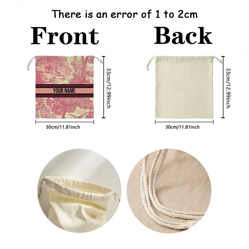 sac de rangement personnalisé pour femmes, sac à bandoulière de grande capacité, fourre-tout imprimé à la mode, sac de rangement de nom personnalisé, sac de luxe