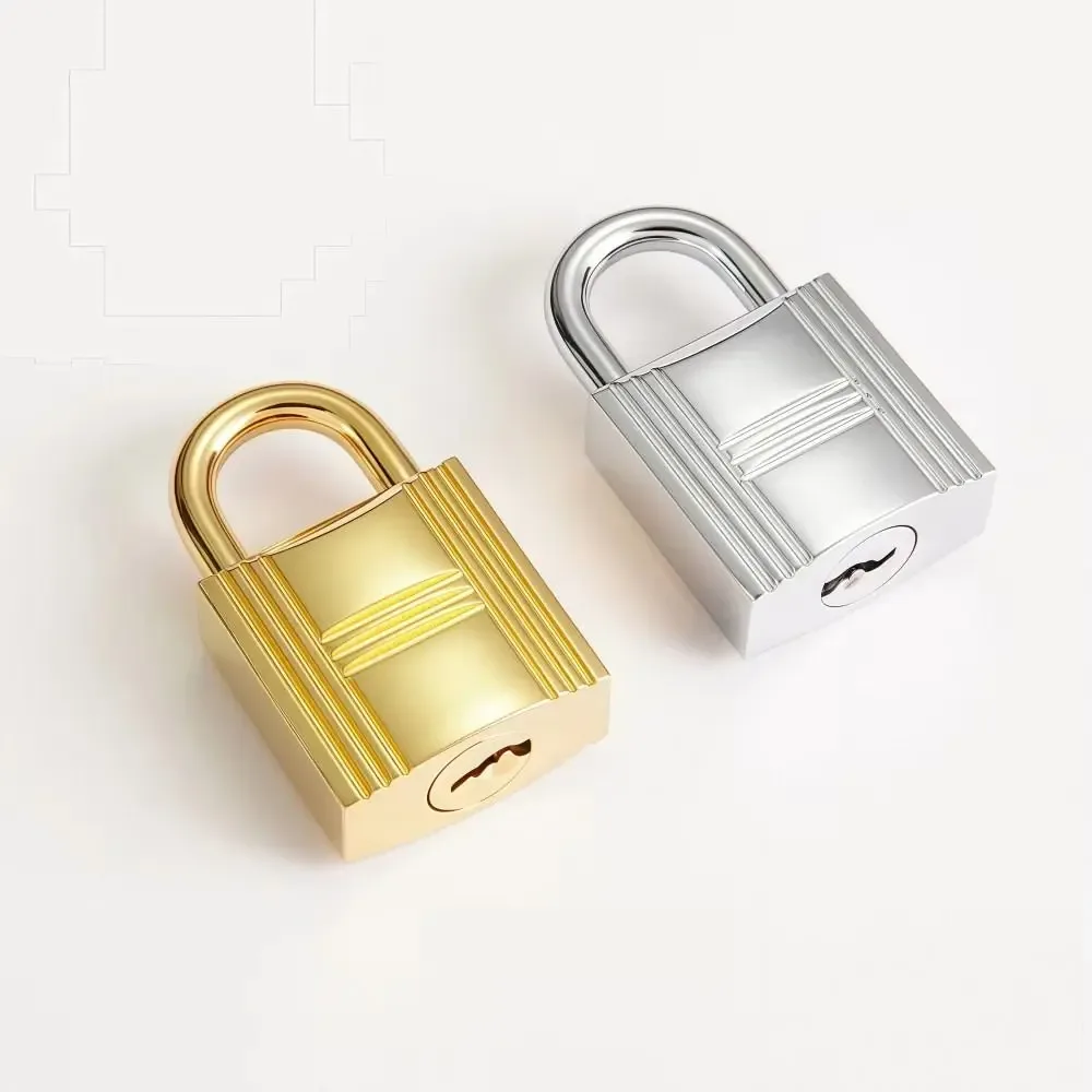 sac à main rétro tendance avec cadenas, cadenas de sac fait à la main de couleur unie, cadenas de sac léger en or, cadenas de sac bandoulière, décoration diy