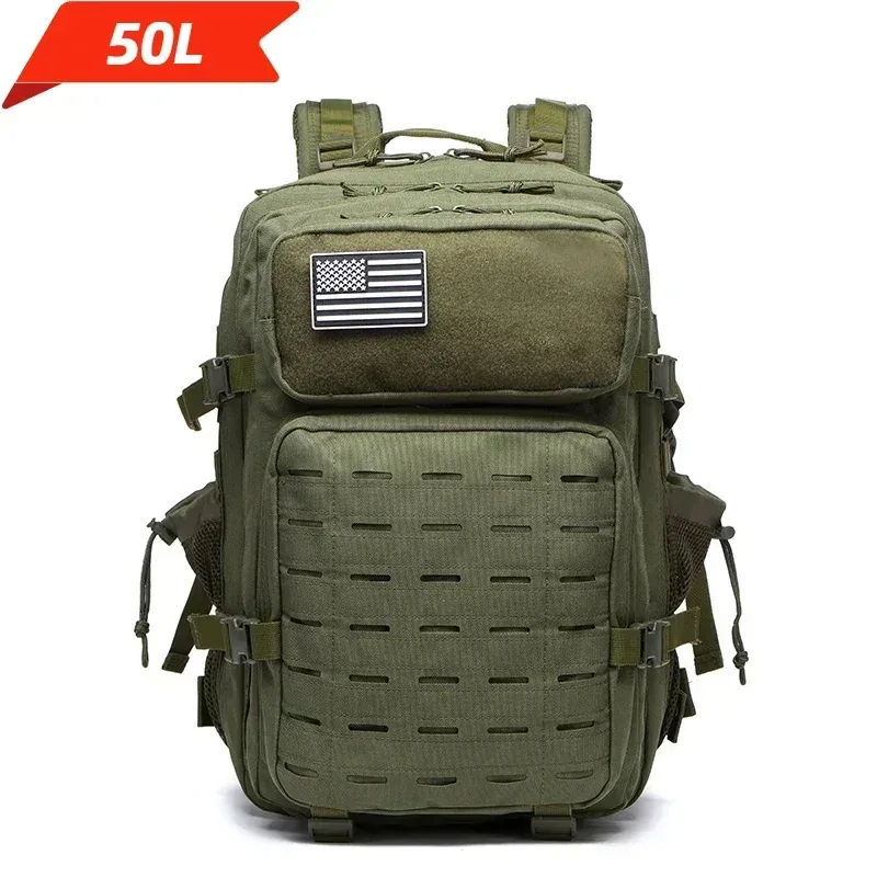 25l/50l étanche avec 2 porte-bouteilles sac à dos salle de sport voyage en plein air randonnée pêche trekking sacs à dos 13 pouces pochette d'ordinateur