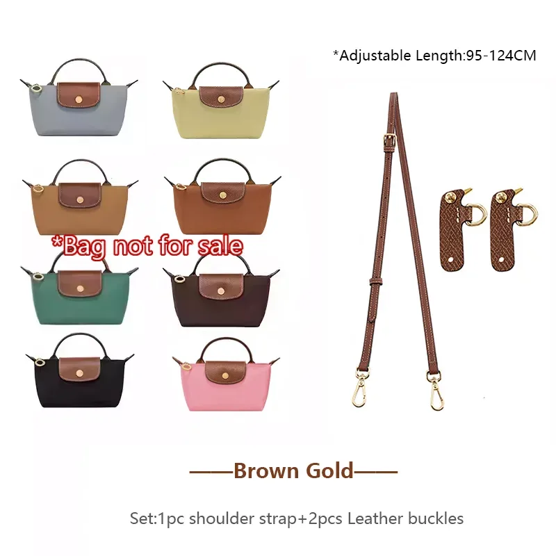 sangle de sac à bandoulière en cuir pour longchamp mini, sangle de sac à bandoulière marron, ceinture de sac, accessoires de remplacement durables pour sac à main