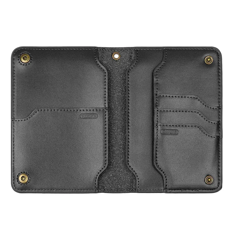 porte-passeport de voyage en cuir véritable, étui de protection pour passeports, portefeuille pour cartes, sac à main de grande capacité