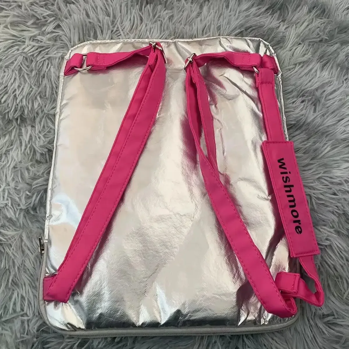 sac à dos esthétique pour ordinateur étanche, sac de stock léger pour ordinateur portable, sac carré argenté, étoile y2k, nouveauté 2023