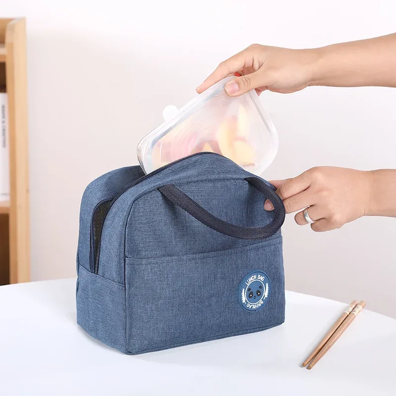 sac isolé à main étanche, boîte à bento en aluminium frais, sac à bento pour étudiant, sac de rangement de voyage à domicile