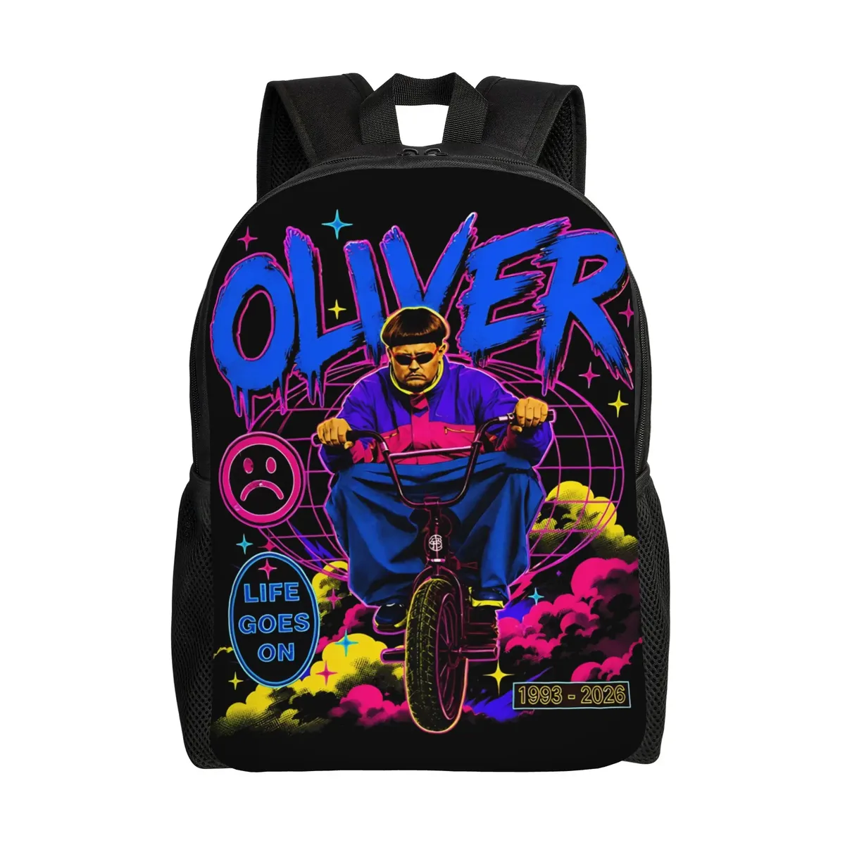 oliver tree american singer rapper sac à dos pour hommes et femmes, sac à dos cool pour étudiants, randonnée, voyage, sac à bandoulière pour ordinateur portable, sport