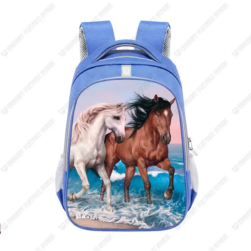 grand sac d'école animal horse pour enfants, cartable poney cool pour adolescents, sac à dos de voyage pour garçons et filles, mode pour enfants