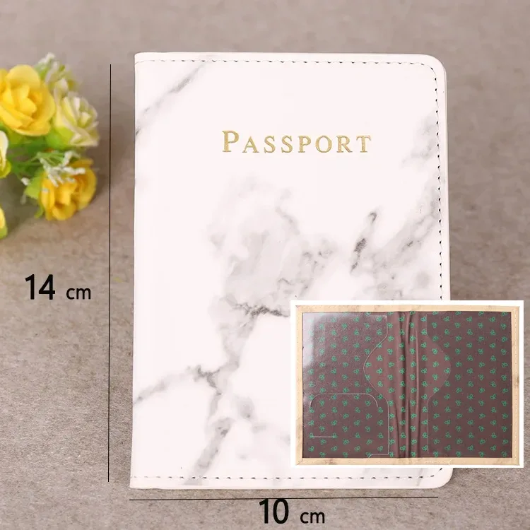 rfid anti blocage mince porte-passeport housse portefeuille de voyage pour hommes femmes multi-fonction id porte-carte bancaire accessoires