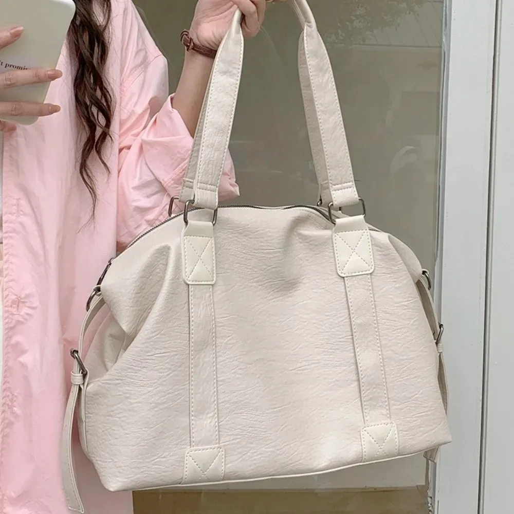 sac de voyage étanche à fermeture éclair, grande capacité, sac de sport en nylon, sac à bandoulière simple et décontracté pour garçons