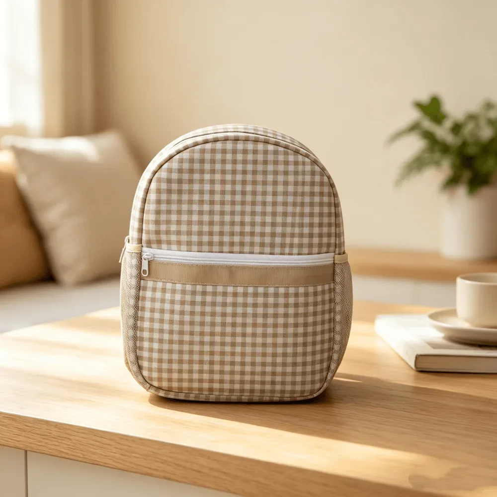 sac à dos à carreaux pour enfants, sac à dos classique et mignon pour garçons, cadeau pour les filles qui vont à l'école, sac à dos mignon pour la maternelle