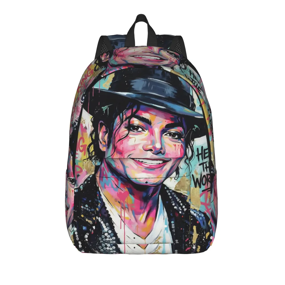 sac à dos michael jacksons musical movie 2026 avec poche, sac à dos de travail pour étudiants, sac à dos de jour pour hommes et femmes, sacs en toile pour ordinateur portable
