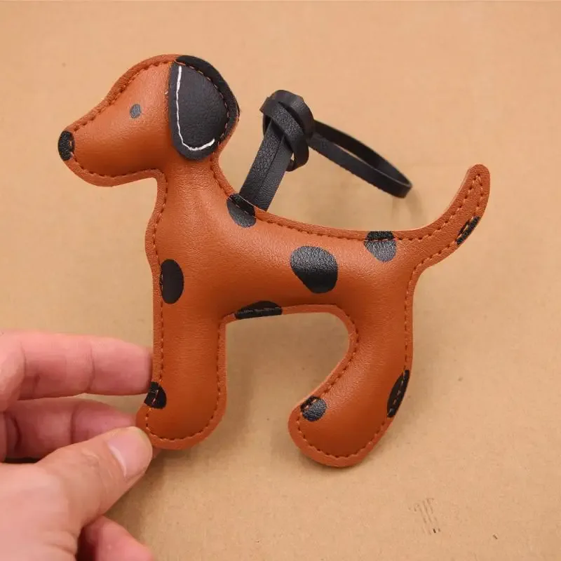  pendentif de sacs à bandoulière, breloque chien mignon, corde en cuir pour sacs à dos, accessoires de bricolage, cadeau idéal pour femmes