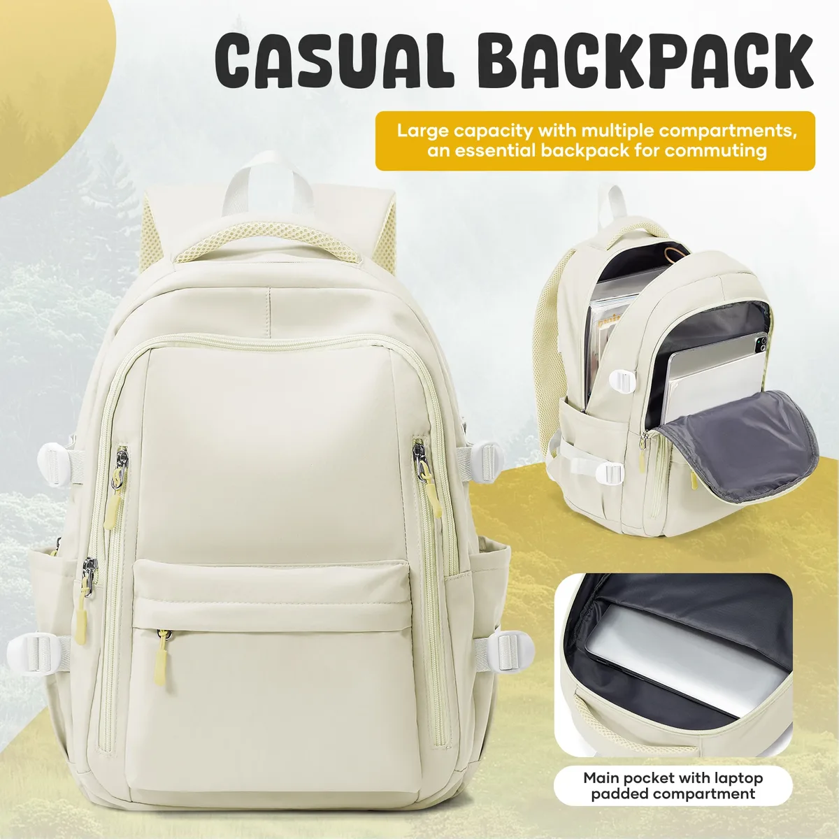 sac à dos grande capacité pour femmes, sac à dos décontracté pour ordinateur portable, sac à dos antivol pour l'école, pour filles et garçons, sac à dos pour filles
