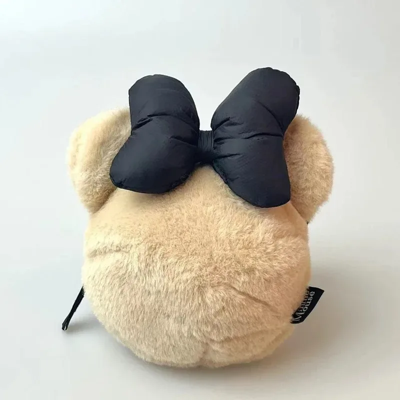 sac à bandoulière kawaii en peluche multi-styles, mignon winnie l'ourson, sac à main ours de dessin animé, grande capacité, sac bandoulière pour filles