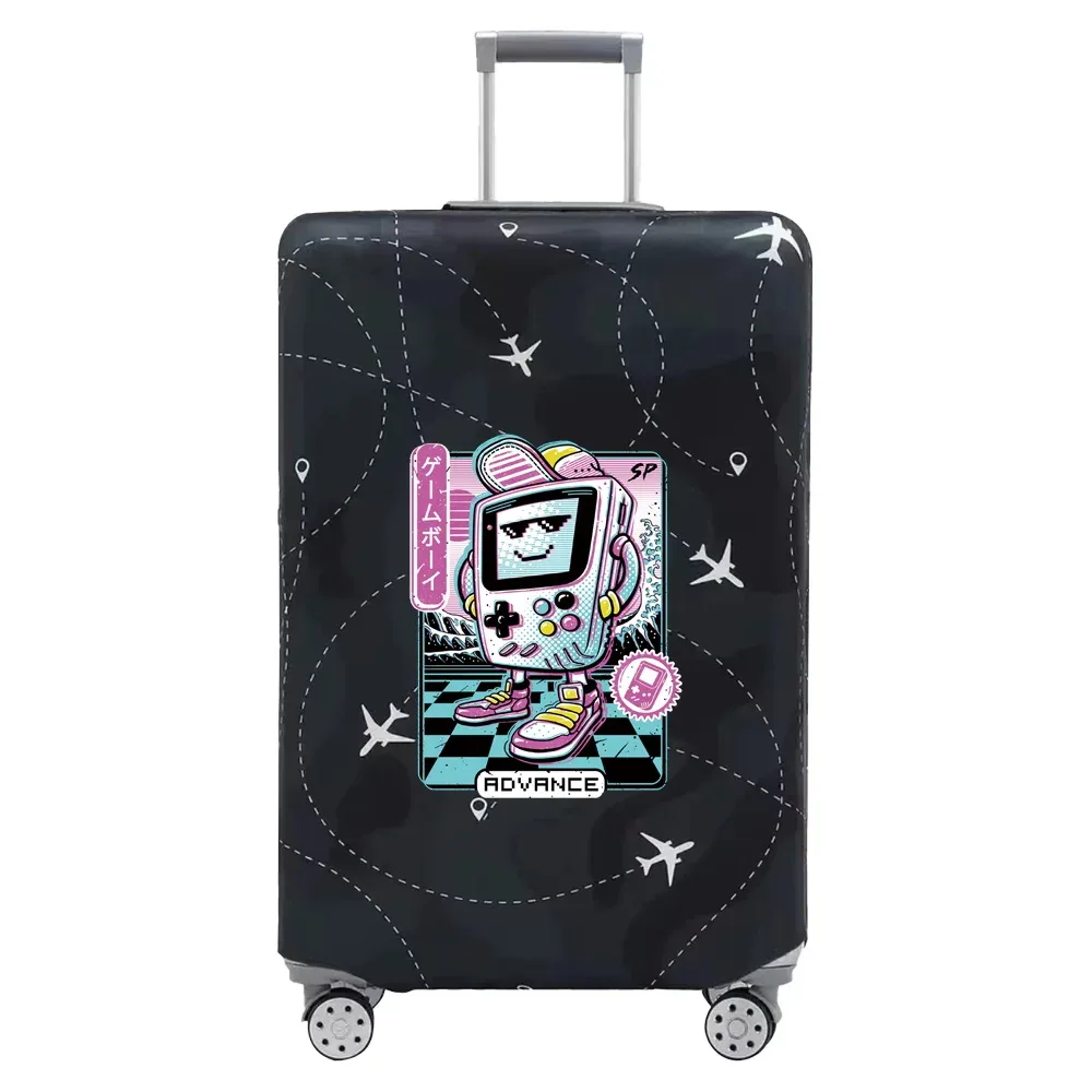 couvertures de bagages de voyage, housse de protection, housses de valise anti-poussière commandées, série d'impression de dessin animé, accessoires de voyage for18-32inch