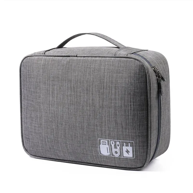 sac de rangement de câbles, organisateur électronique numérique étanche, sac de rangement de prise de chargeur de ligne de données usb portable, organisateur de câbles de voyage