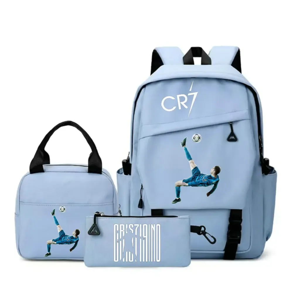 sac à dos cr7 pour étudiants, femmes et hommes, sac à dos tendance pour ordinateur portable, sac à dos quotidien pour adolescents, sac messager