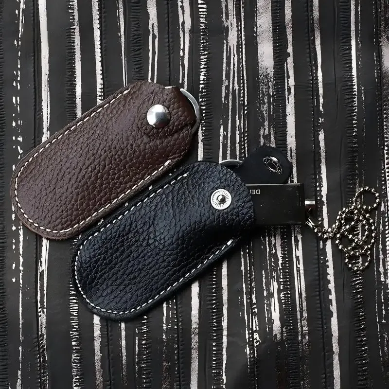 pochette de protection en cuir de vachette véritable pour clé usb, étui de rangement pour clé usb, porte-clés, accessoires