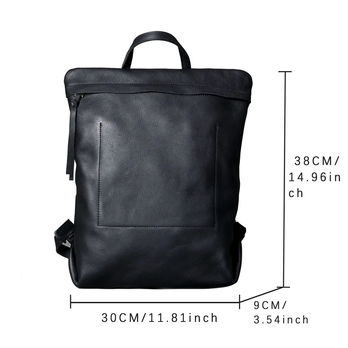 sac à dos décontracté s.worker en cuir véritable, sac à bandoulière pour ordinateur portable en cuir de vachette pleine fleur, sac d'école tendance