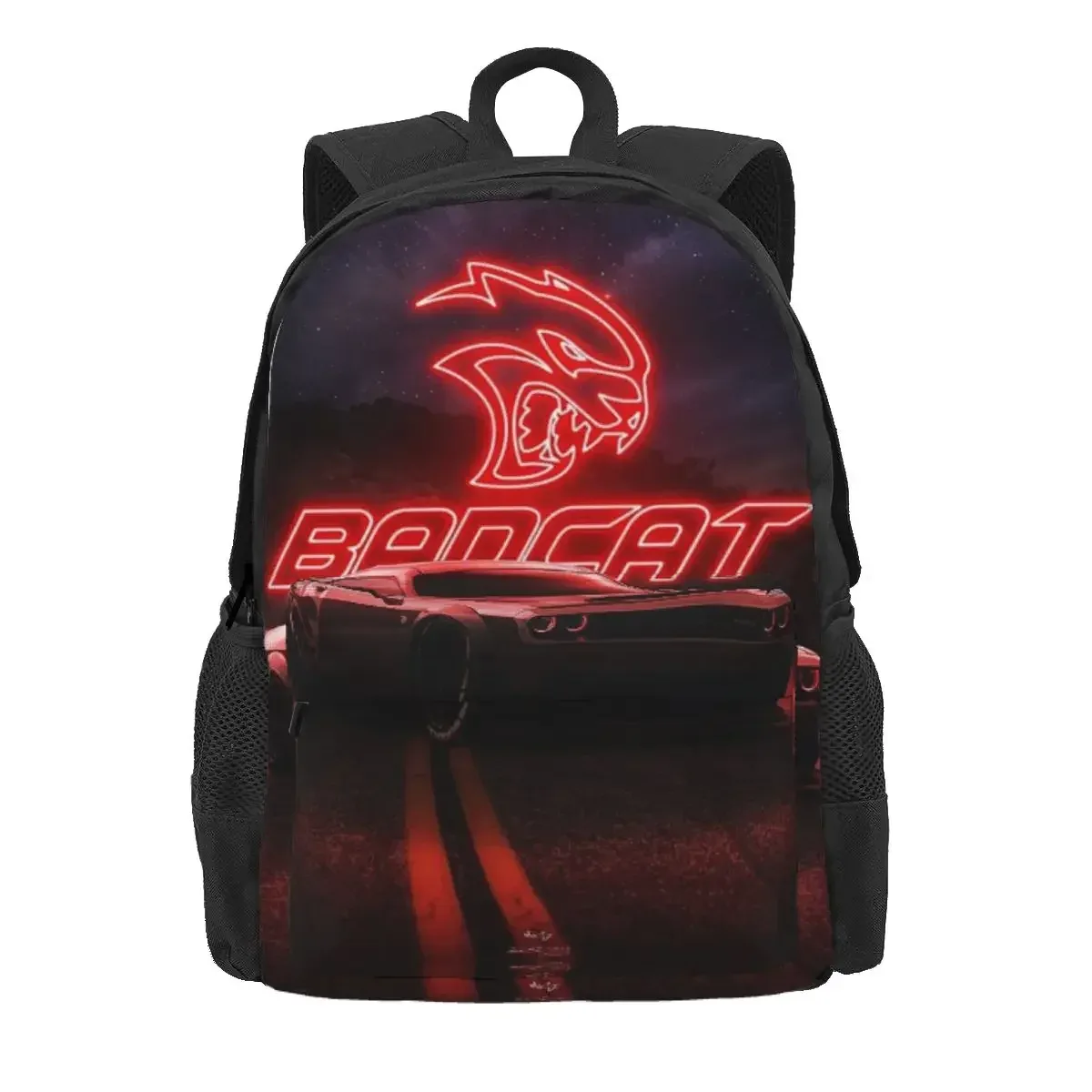 sac à dos d'étudiant srt hellcat demon dodge challenger, sac d'école, sac à dos de randonnée pour hommes et femmes, sac à bandoulière