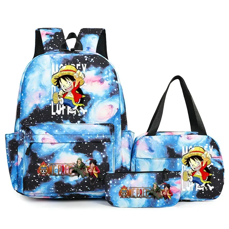 sacs à dos one piece pour étudiants, sacs d'école pour adolescents, hommes et femmes, sac fourre-tout, pochette, sacs à dos en nylon, sacs de voyage