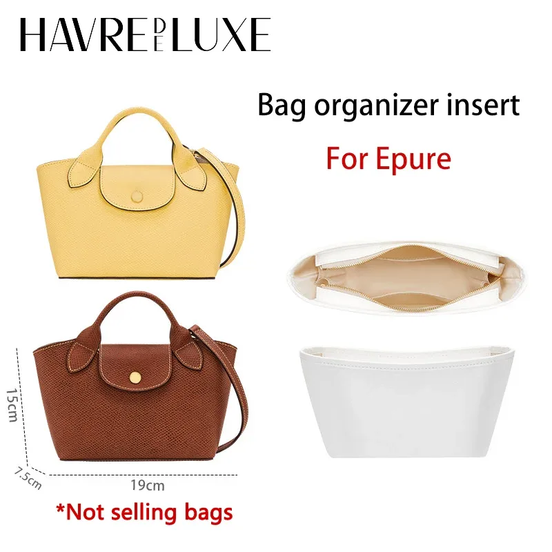 organisateur de sac pour longchamp épure – insert durable, tendance, imperméable, pour sac cadeau, support de rangement, modification intérieure, accessoires de sac