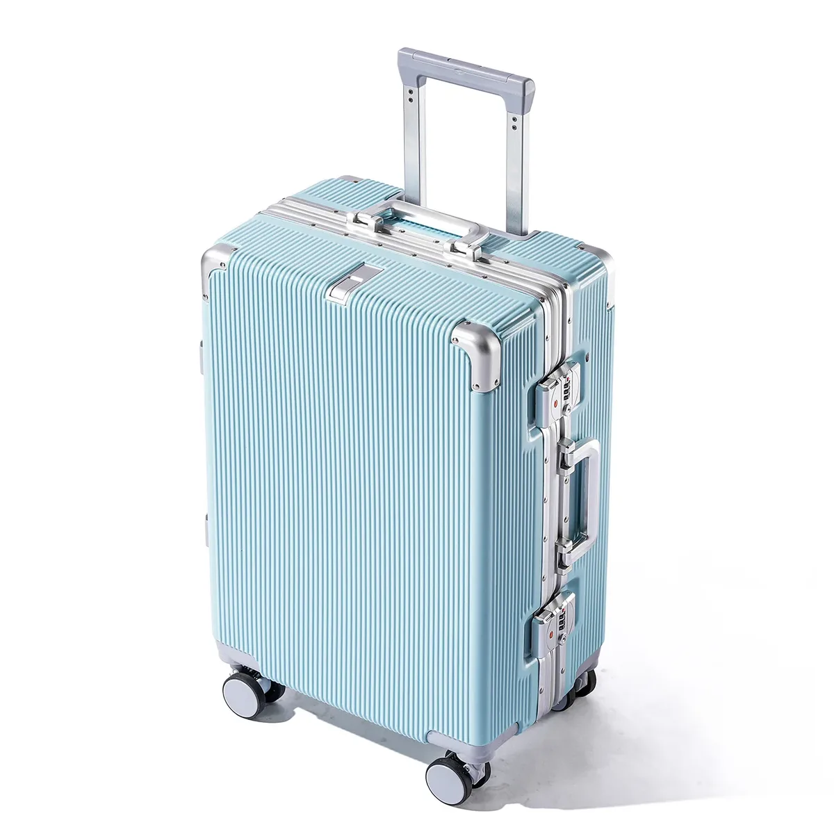 valise de voyage multifonctionnelle 16 "/20"/22 "/24"/26 "/28", bagages roulants à la mode, cadre en aluminium, boîtier de chariot avec roues d'embarquement