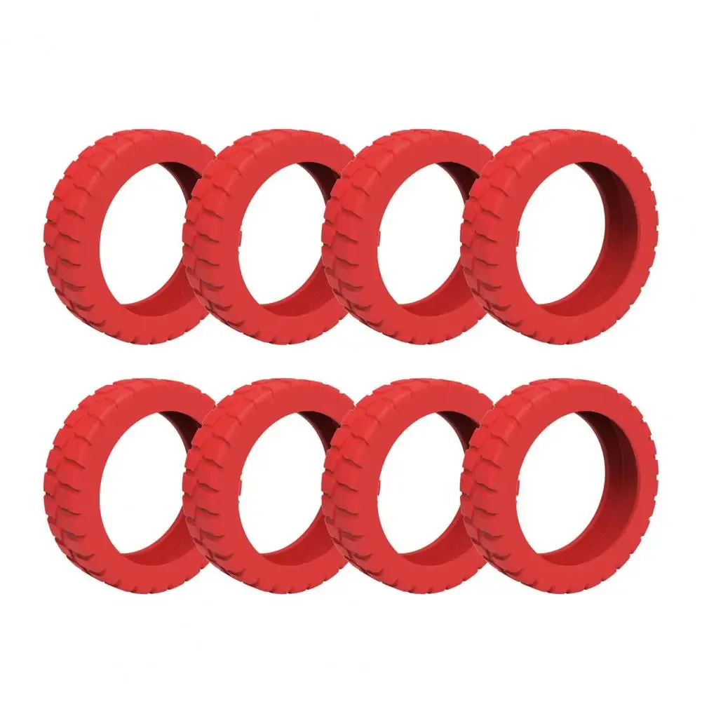 juste de roue de bagage en silicone, réduction du bruit, 8 spinner, valise de cabine, protection de roulette, accessoires de bagages, 8 pièces