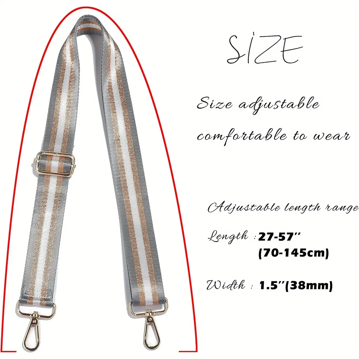 sangle de sac pour femmes, bandoulière pour sac à main, ceinture de messager pour accessoires de sac, poignée pour sacs à bandoulière pour femmes