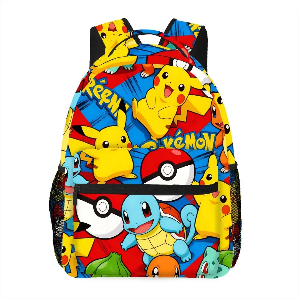 sac à dos pikachu, sac à dos scolaire imprimé anime, sac à dos de voyage léger avec poches en filet