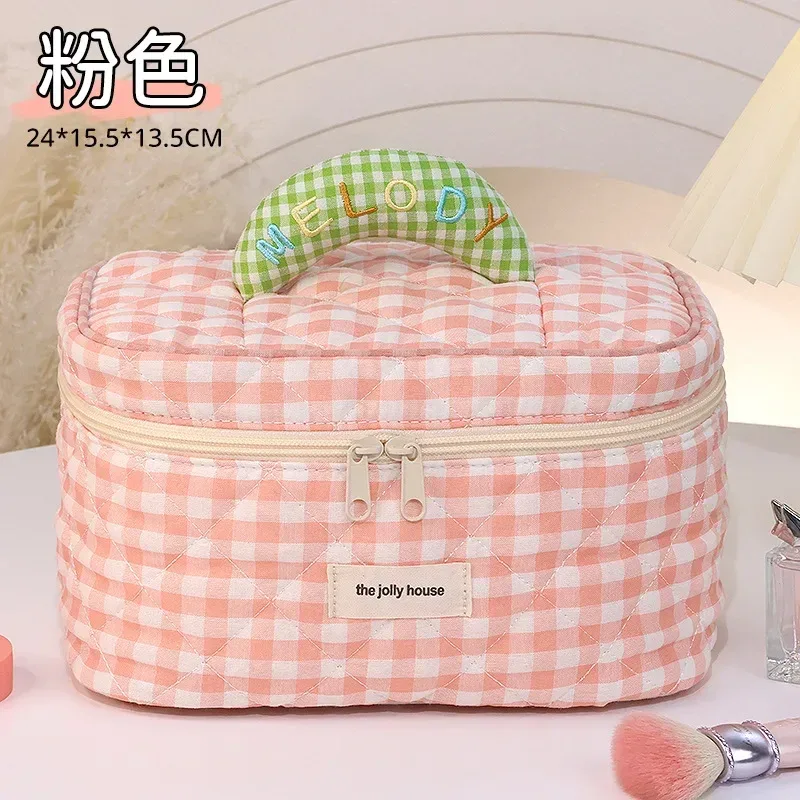 nouvelle trousse de maquillage grande capacité, organiseur de voyage, sac cosmétique de beauté coréen mignon, sac de rangement portable, essentiels de voyage