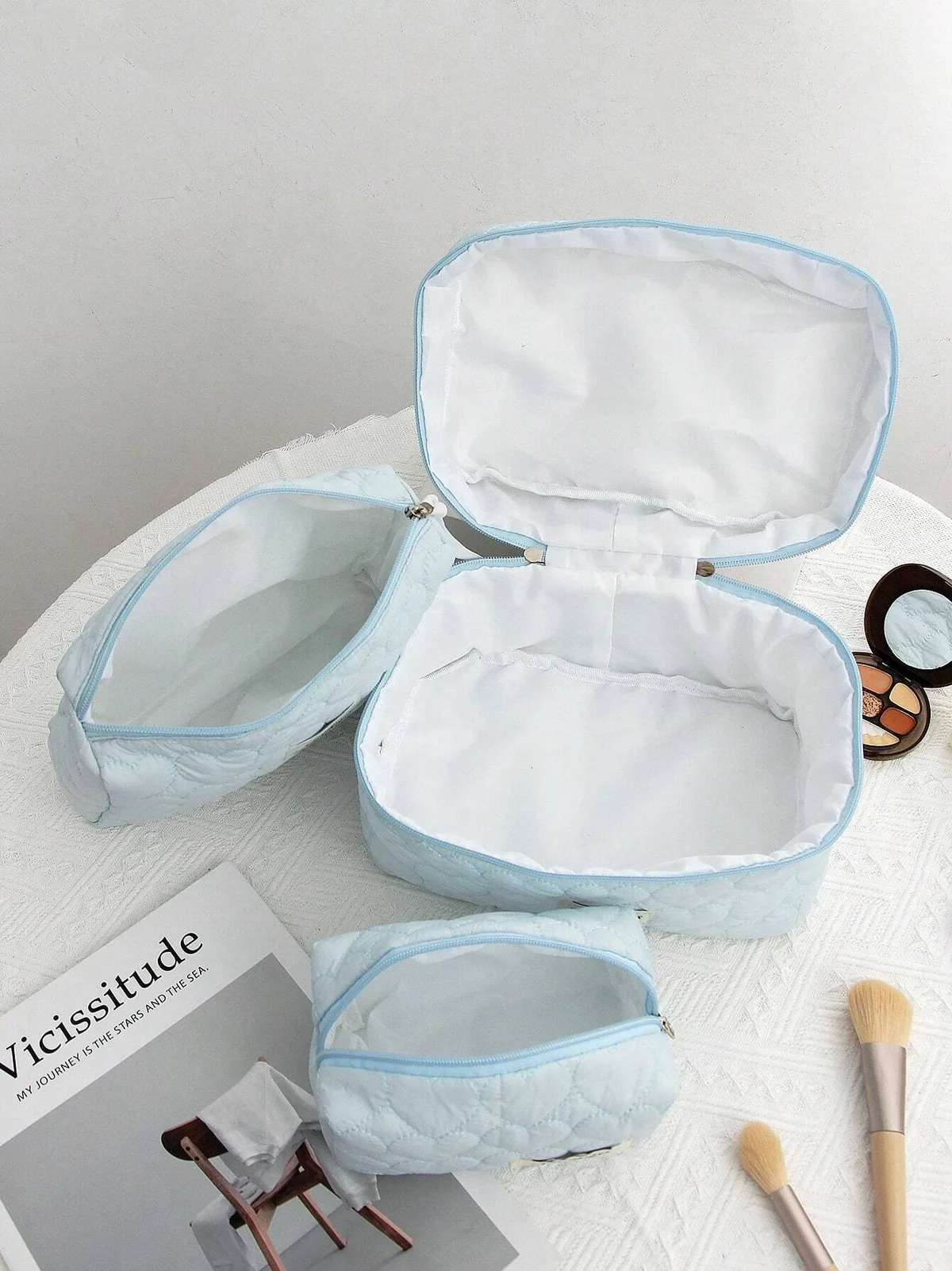 trousse de maquillage douce en forme de cœur, sac à cosmétiques décontracté, cubes d'emballage portables de vacances, voyage pour femmes, cadeau de printemps et d'été, sac de soins de la peau