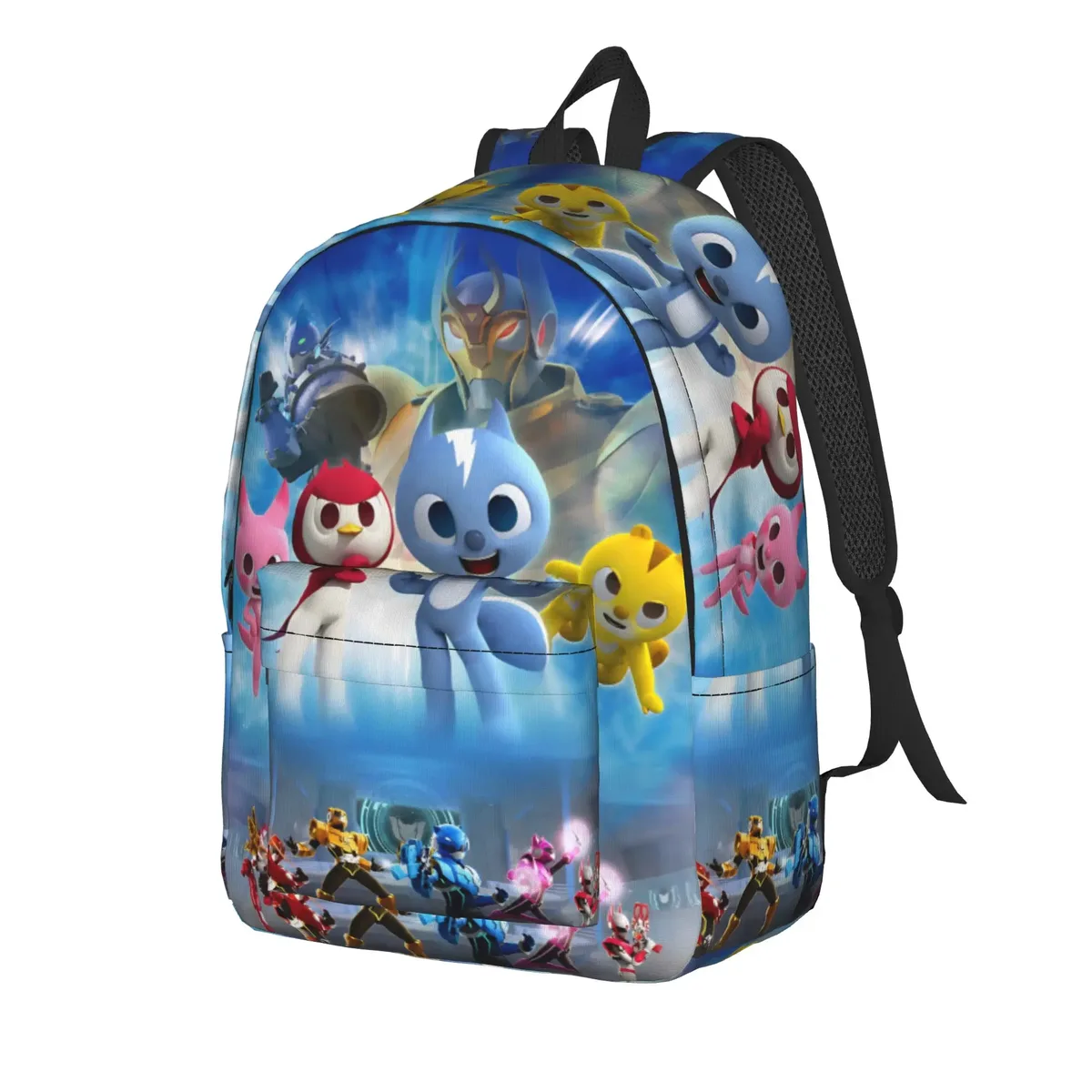 sac à dos de dessin animé mini force pour adolescents, sac à dos en toile durable, sac à dos de travail pour lycée, sacs pour ordinateur portable, hommes et femmes, volt sammy, lucy max