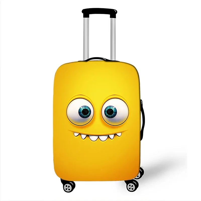 juste de bagage élastique pour voyage, housse anti-poussière, housse de protection, étui à bagages, housse de valise, expression amusante, 18-32