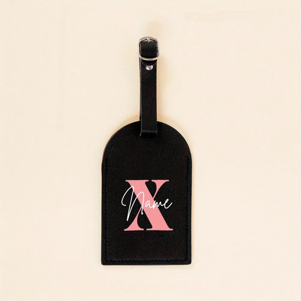 étiquette de bagage monogrammée pour valise, sac à main, étiquette de sac de voyage, étiquette avec initiales et nom, cadeau personnalisé
