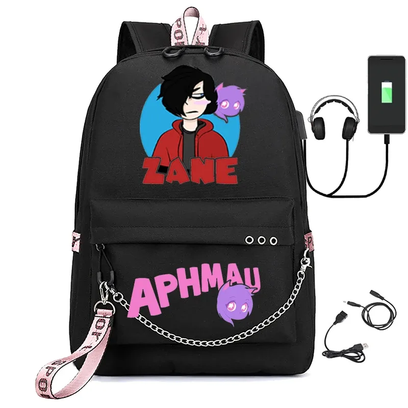 sac à dos usb en toile pour hommes, sac à bandoulière avec étui à crayons, pour garçons et filles