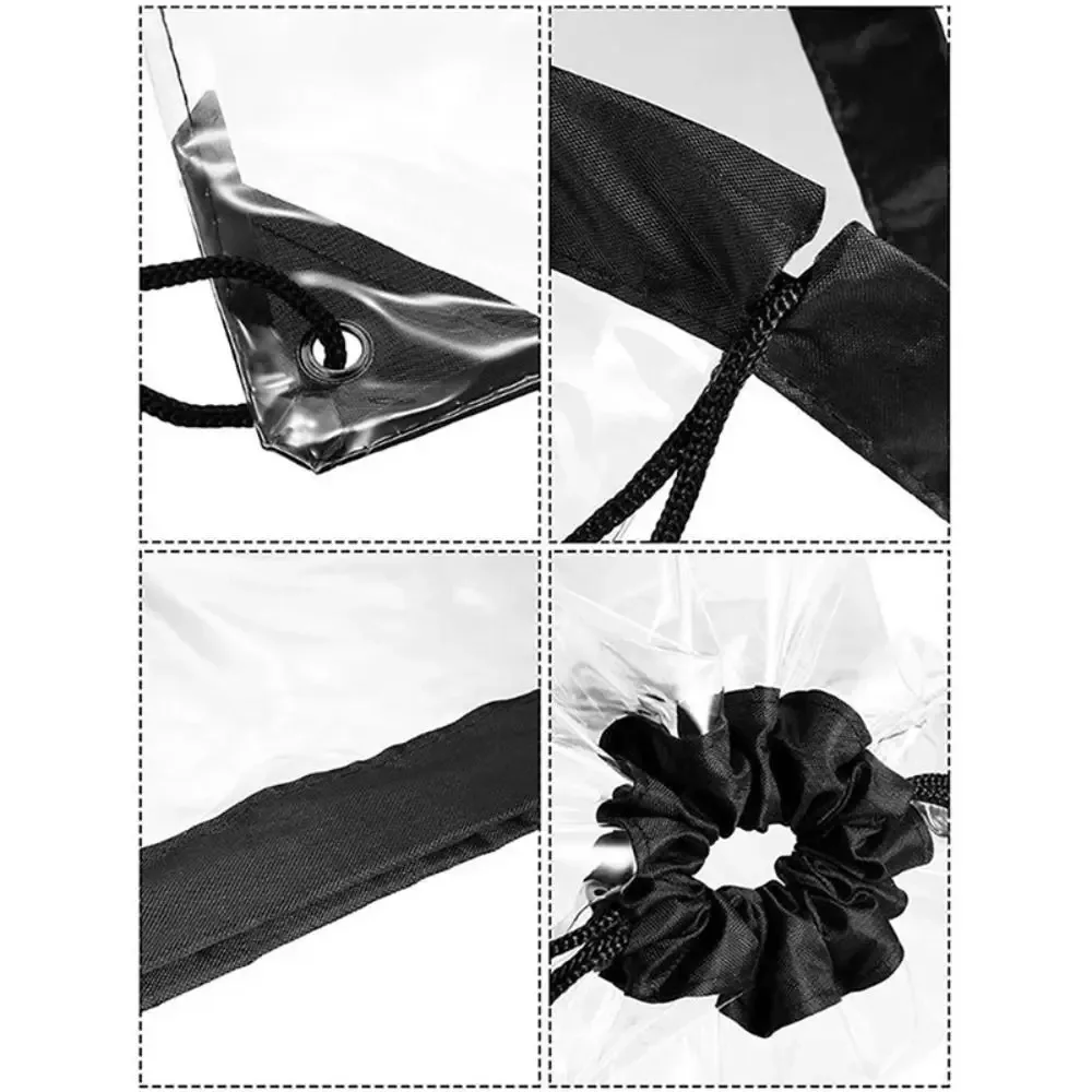 sac à dos pliable à cordon de serrage de grande capacité, sac transparent en pvc étanche, sac de montagne, sac de rangement de voyage, sac de gelée