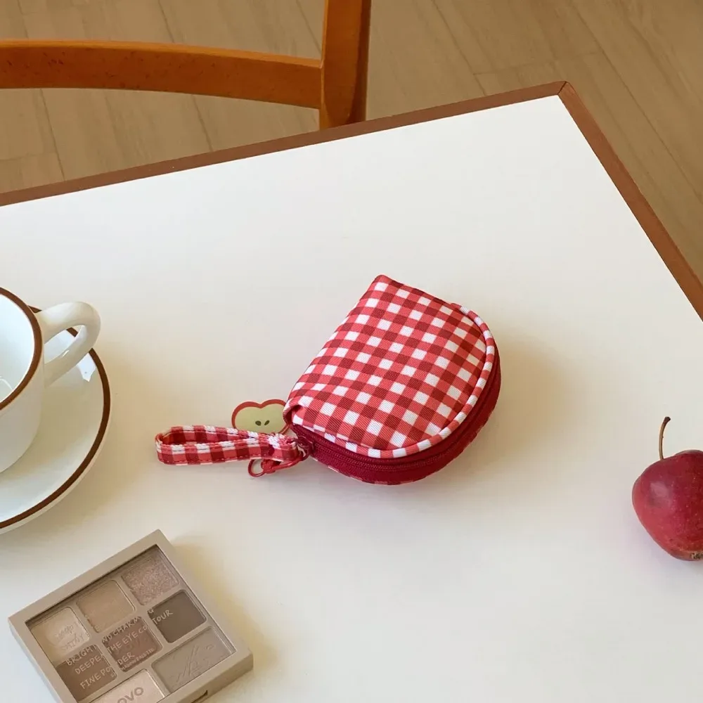 nouvelle trousse de maquillage rouge à carreaux, trousse de toilette portable multi-tailles, pochette cosmétique pour femmes