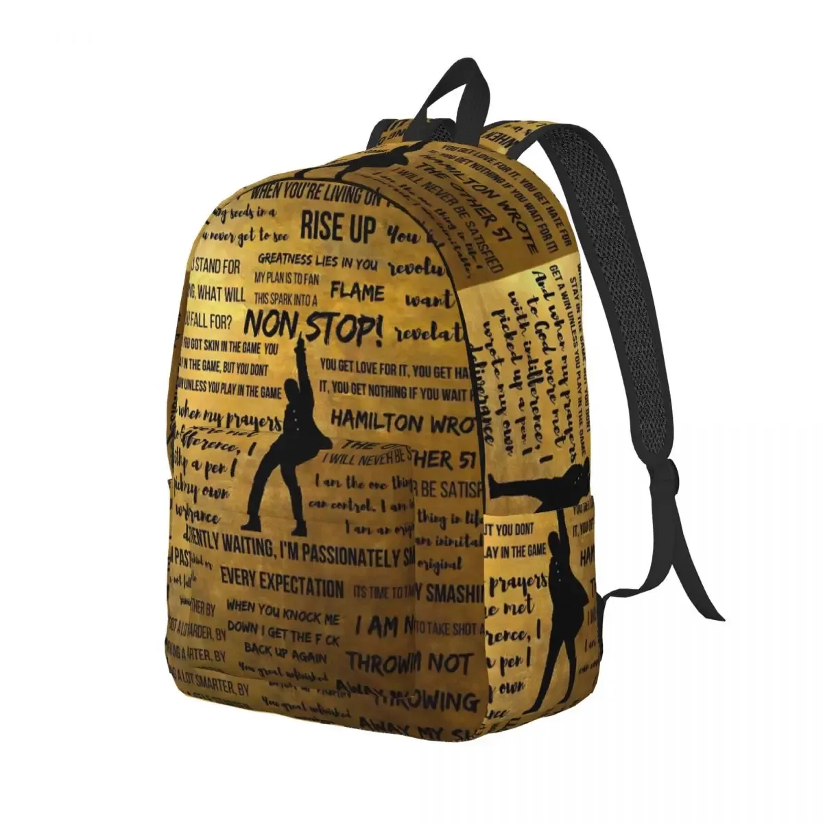 sac à dos hamiltons musicaux pour élèves d'âge préscolaire et primaire, sac à livres américain pour garçons et filles, sac à dos léger en toile pour enfants