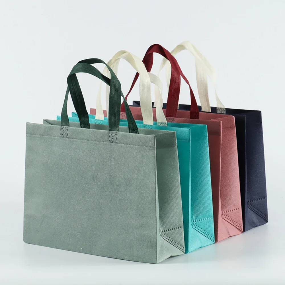 Sac de courses pliable pour femmes, grand sac à bandoulière écologique réutilisable en tissu Non tissé unisexe, fourre-tout en tissu d'épicerie, pochette