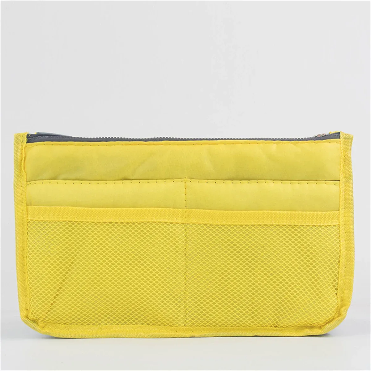 sac de maquillage multifonctionnel de grande capacité, sac de voyage portable à double fermeture éclair, sac de rangement pour articles de toilette, sac pour maman, sac cosmétique multi-poches