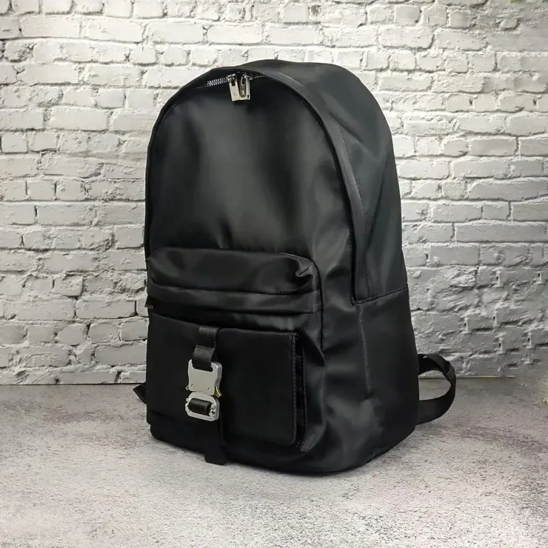 fashion street 1017 alyx 9sm sacs fermeture éclair latérale décorative fonctionnelle prise tactique cordon d'étanchéité sac à dos multifonctionnel