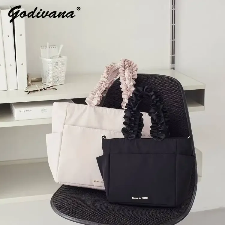 sac à bandoulière imperméable de style japonais, sac à main décontracté pour femme, sac fourre-tout portable décontracté avec fermeture à glissière