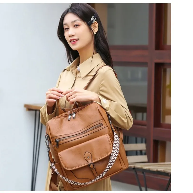 sac à dos sac à main pour femmes sac à dos de voyage créateur de mode dames sacs à bandoulière en cuir pu mode sac à dos antivol