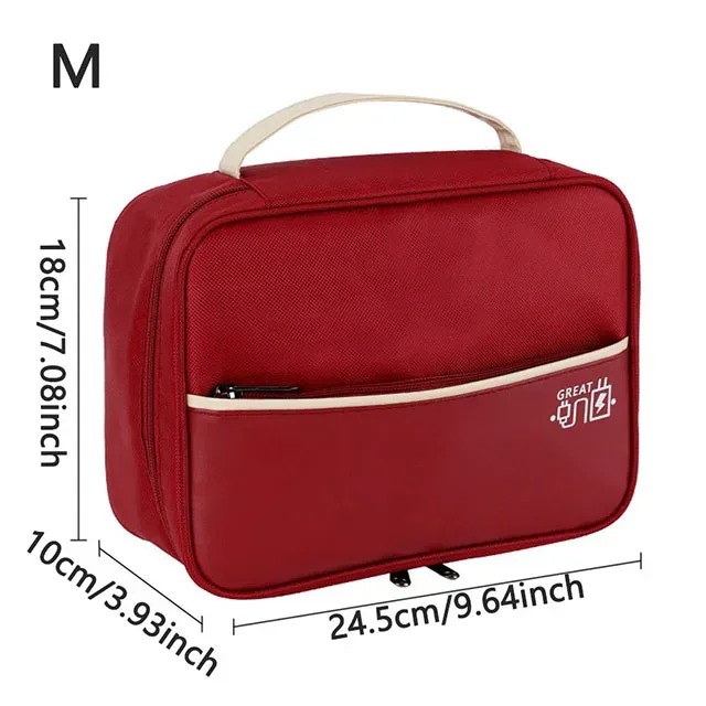 sac de rangement de câbles de données portables, chargeur usb numérique, fil d'écouteurs, boîte de rangement de batterie externe, kit de voyage, pochette de rangement