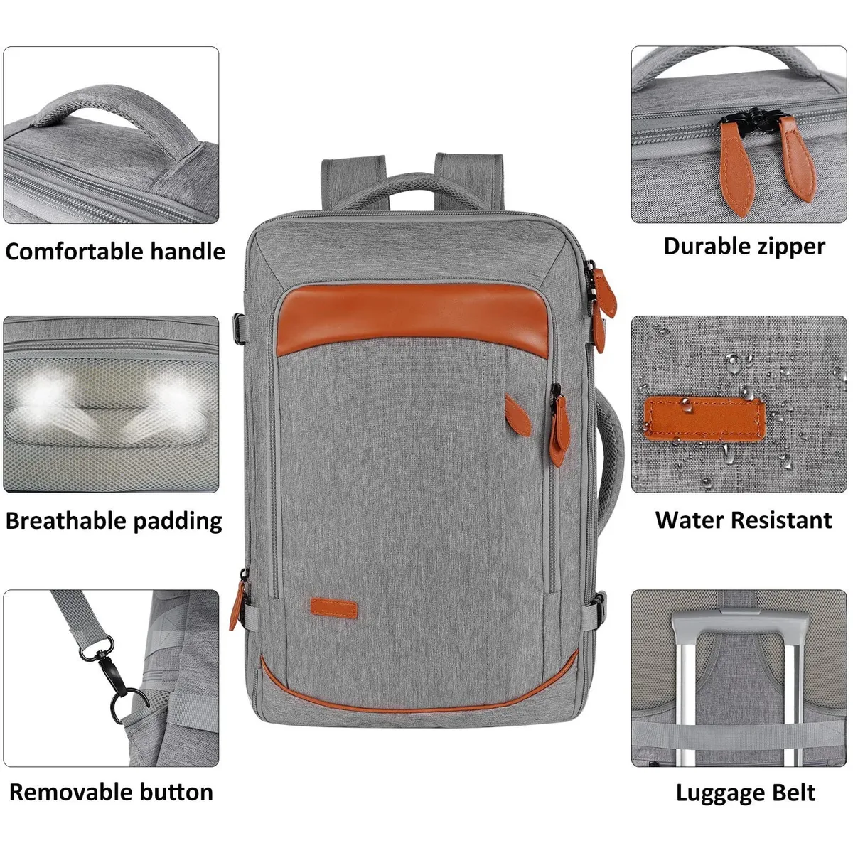 sac à dos grande capacité pour homme, sac à dos tendance pour femme, sac à dos portable, sac à dos décontracté, sac à dos pour ordinateur portable