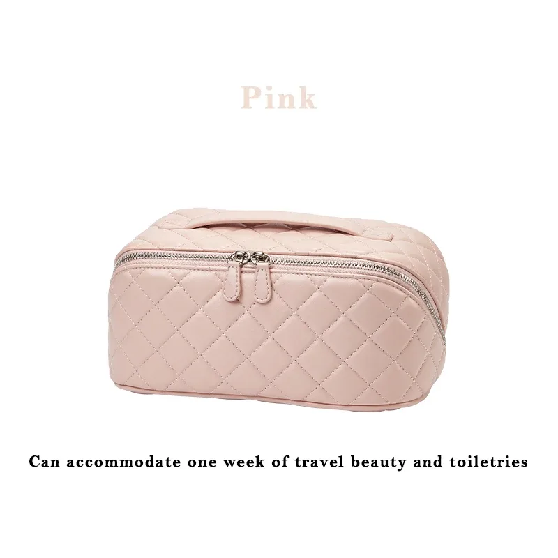 trousse de maquillage peinture à l'encre pour femme 2025 – nouvelle trousse de rangement grande capacité haut de gamme, sac de toilette pratique et accessoires