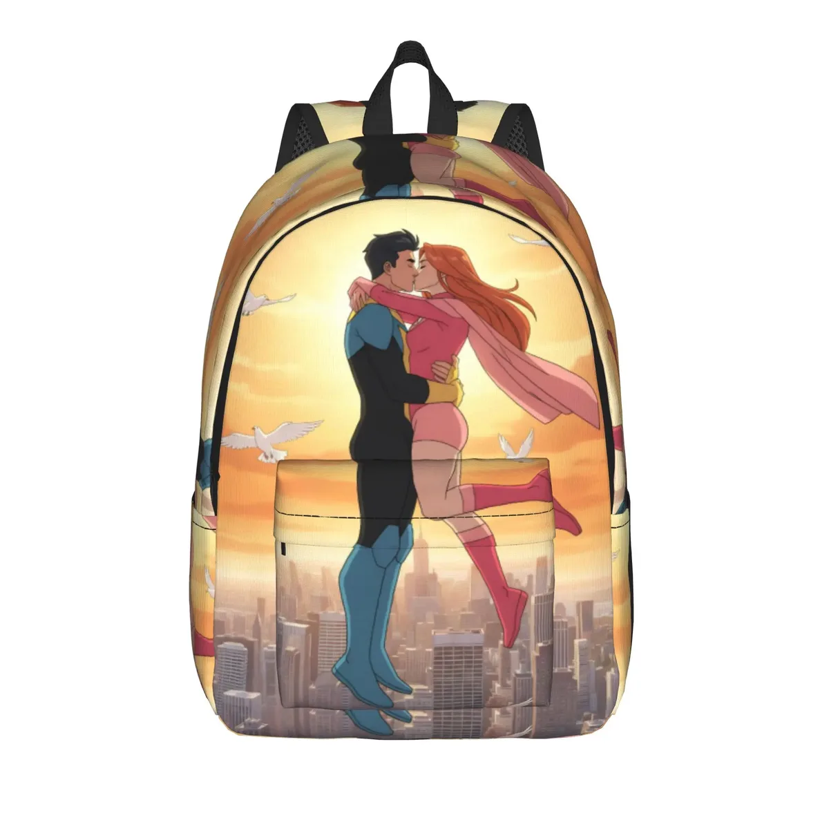sac à dos invincibles comic pour hommes et femmes, sac à bandoulière pour ordinateur portable, durable, à la mode, pour lycée, randonnée, voyage